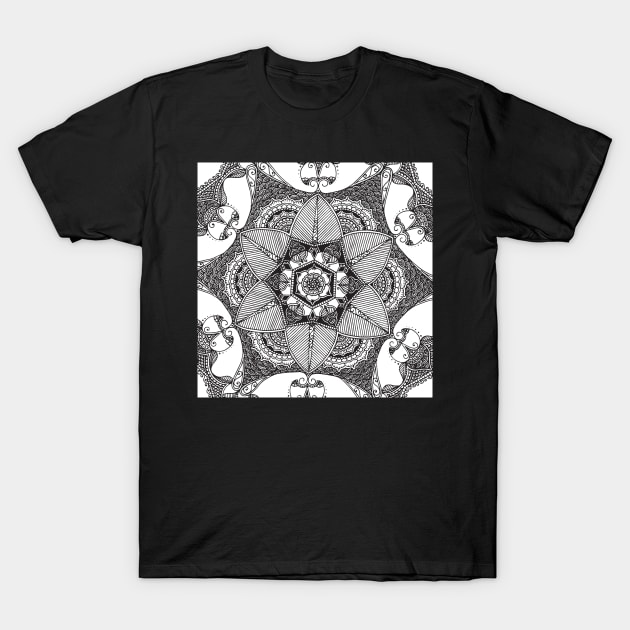 Hexagonal Flower T-Shirt by HLeslie Design